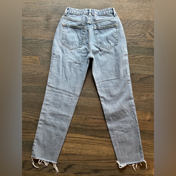 BDG  Urban Outfitters Mom High-Rise Straight Jeans with Raw Hem 25 - Picture 2 of 5